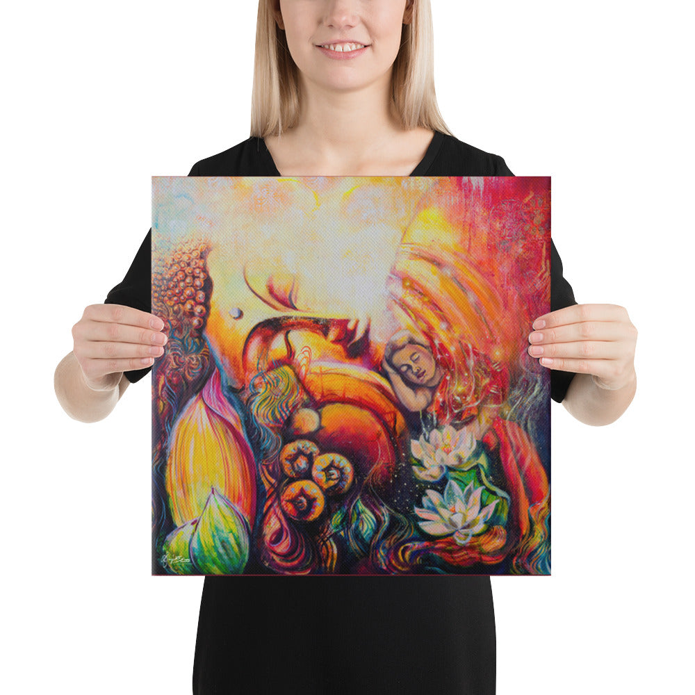 THE DIVINE HUG WITHIN - Canvas print